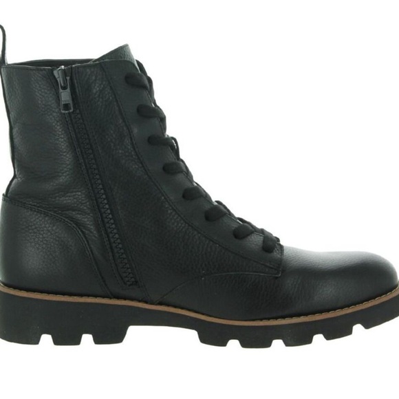 Vionic Lani Black Combat & Moto Boots - Picture 2 of 4